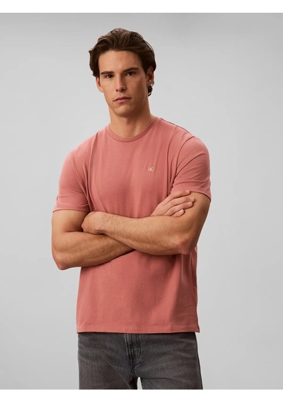 Calvin Klein Ss Classıc Monogram, Gda Pembe Erkek T-shirt