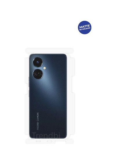 Tecno Camon 19 Mat Arka Ve Yan Koruyucu Tpu Film