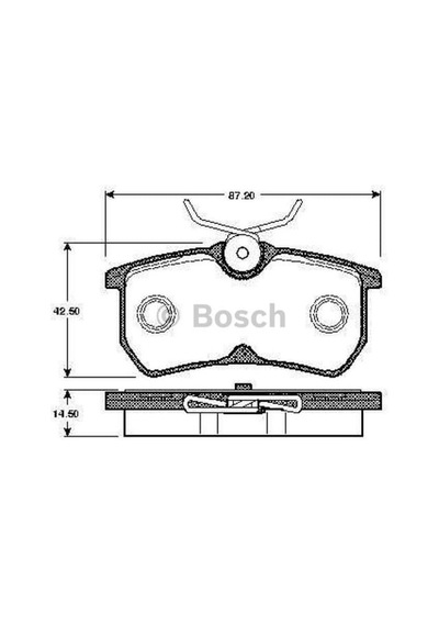 BOSCH 986495227 Fren Balatası Arka Fiesta VI 12- Focus I 98-