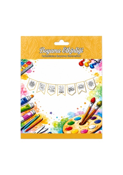 10 Adet Banner Boyama Etkinliği Tüm Yaşlar