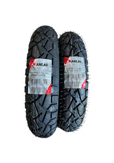 Anlaş 90/90-12 3.50-10 Mb-80 Ön Arka Lastik Takımı