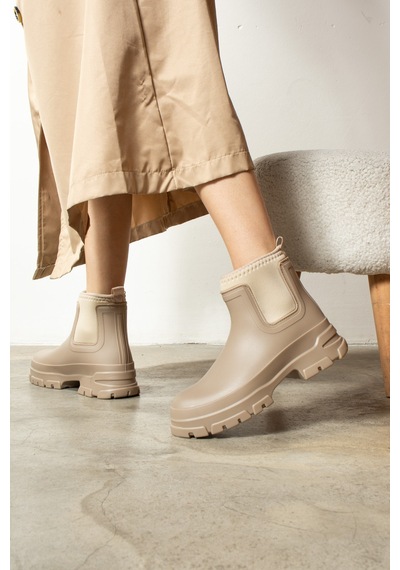 Wolk Shoes Yummy Yagmur Botu Su Almaz Bej - 624437130 Bej