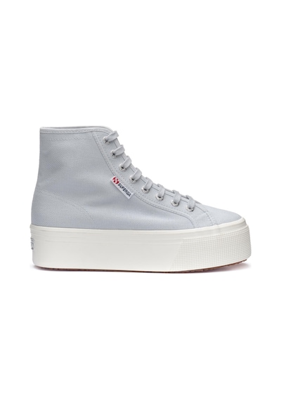 Superga 2708 Hi Top Kadın Gri Lila Bilekli Sneaker Gri Lila-76