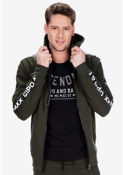 Cipo & Baxx Cl292 Kapşonlu Spor Için Rahat Erkek Sweatshirt 001