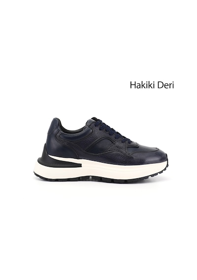 Gönderi(R) Gönderi R Erkek Lacivert Antik Bağcıklı Hakiki Deri Comfort Sneaker Ddma80338314