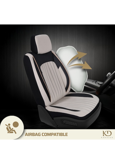 Universal Oto Koltuk Kılıfı Akra Dik Nakış Serisi - Akd30213 Siyah