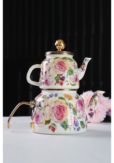 Rsdcyd-16895-1 Miss Betty 2.65 Litre Emaye Çaydanlık 001