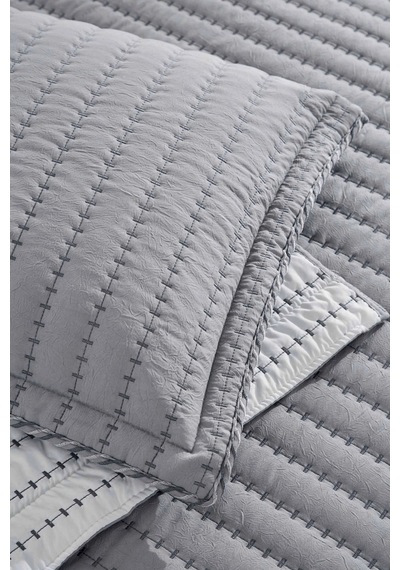 Özdilek Nakışlı -line Gri- Tek Kişilik Yatak Örtüsü 180x250