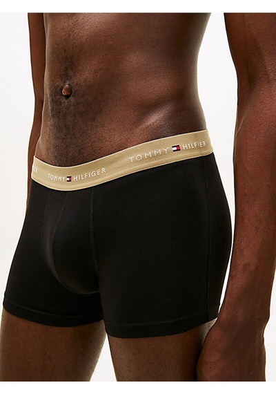Tommy Hilfiger Um0um03890 3p Trunk Wb Erkek Boxer Siyah