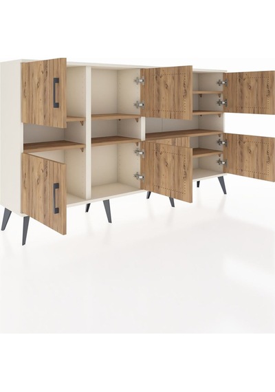 Arges Konsol 8 Raflı 8 Kapaklı 176x30x99 Aytaşı-çam Atlas Çam - Aytası Arges Konsol 8 Raflı 8 Kapaklı 176x30x99 Aytaşı-çam Atlas Çam - Aytası