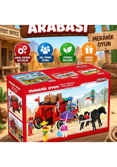 04 002 Mini Mekanik Seri 2 Posta Arabası -canrodi