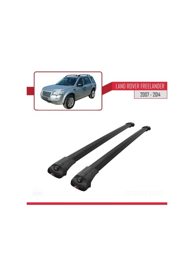 Land Rover Freelander 2007-2014 Arası İle Uyumlu Ace-1 Ara Atkı Tavan Barı Siyah