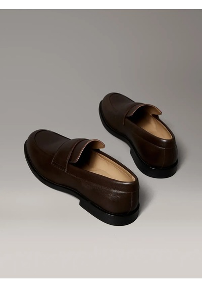 Calvin Klein Ess Rubber Band Loafers Kahverengi Erkek Loafer Ayakkabı
