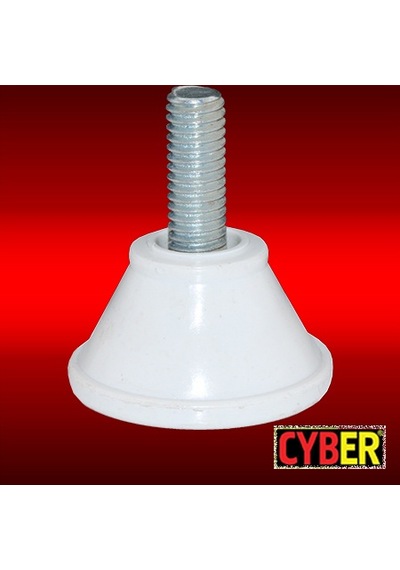 3-8''X30 Civatalı Plastik Baza Ayak Beyaz