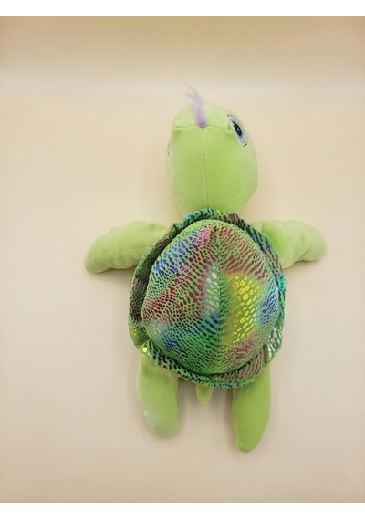Peluş Kaplumbağa Parlak Kumaş-25 Cm Yeşil