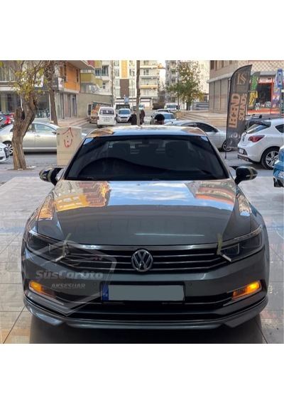 ŞüsCarOto Vw Passat B8 2015 Sonrası Batman Yarasa Ayna Kapağı Piano Black ABS Plastik (00)