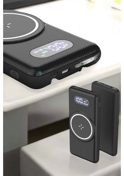 Gld-spt- Powerbank Taşınabilir 10.000 Mah Hızlı Şarj Dijital Göstergeli siyah