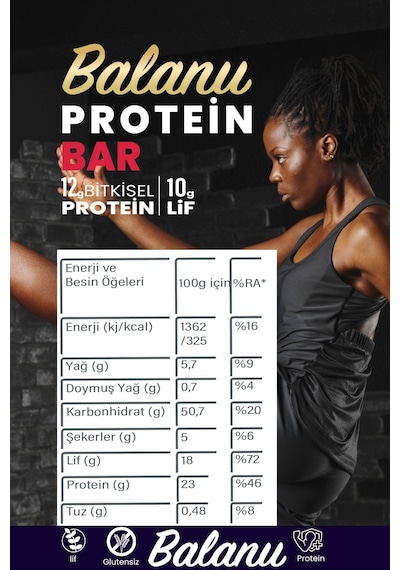 Narlı & Bademli Hurmalı Protein Bar 55gr 2xbar X3 Adet