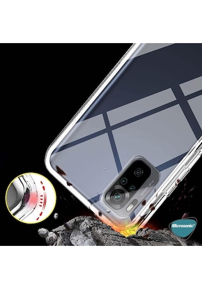 Xiaomi Poco M5s İçin Kılıf 6 Tarafı Tam Full Koruma 360 Clear Soft Şeffaf Poco M5s İle Uyumlu Kılıf - Şeffaf