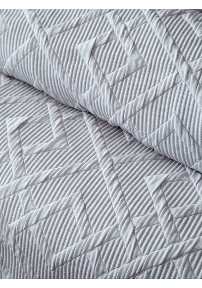 Bedline Tek Yatak Örtüsü Çift Kişilik Zen Gri 230x240 Cm Gri