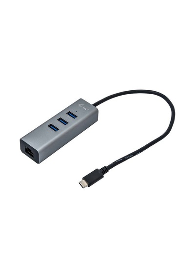 İ-tec Type-c Metal Hub 3 Port + Gigabit Ethernet Adaptör