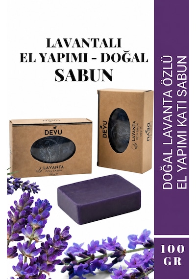 El Yapımı Doğal Sabun Lavanta Özlü Doğal Lavantalı Sabun