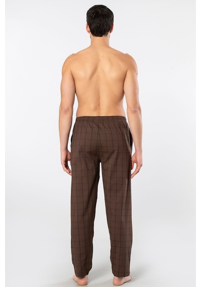 Cacharel Erkek Dokuma Pijama Tek Alt 2240/kahve 1 Kahverengi