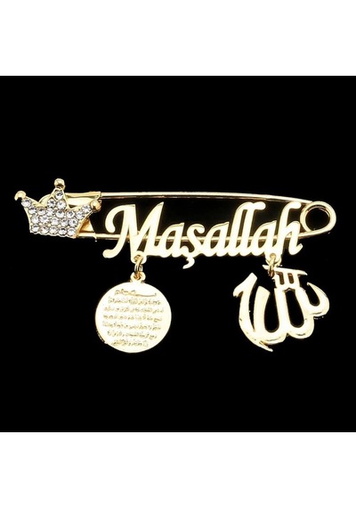 Sahiaksesuar Maşallah Yazılı Bebek Yaka Iğnesi 22