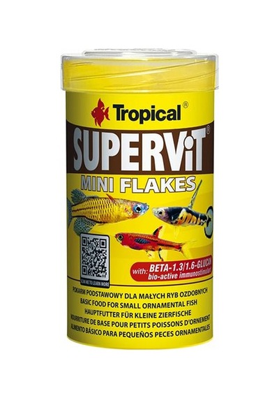 Tropical Supervit Mini Flakes Pul Balık Yemi 44 Gr