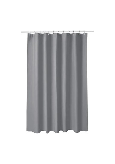 Sumuhome Luddhagtorn Banyo Duş Perdesi Gri 180x200 Cm Gri