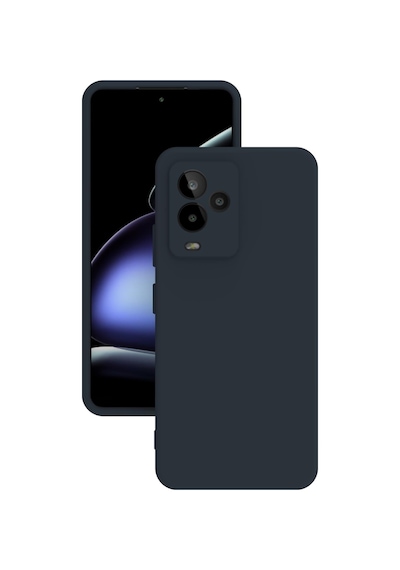 General Mobile Gm 24 Pro Kılıf Kamera Korumalı Silikon Rubber Arka Kapak Lacivert