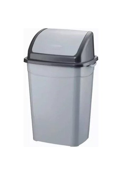 Sallanır Kapak Çöp Kovası 9 Lt Gri - 929474810 Gri