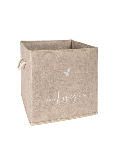 4 Adet Keçe Raf Organizer Dolap Düzenleyici Bej30x30x30 Bej