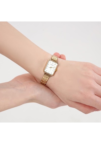 Luna Gümüş Kadran Gold Kordon Kadın Kol Saati 8682742824872
