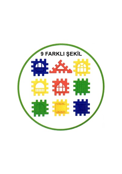 Puzzle City 3D Yapı ve Tasarım Blokları 64 Parça