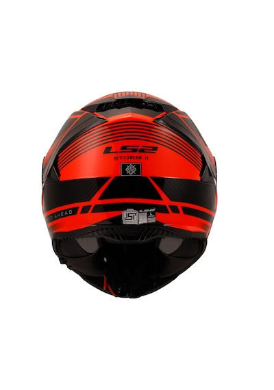 Ls2 Storm 2 Dodger Mat Siyah-neon Turuncu Kask