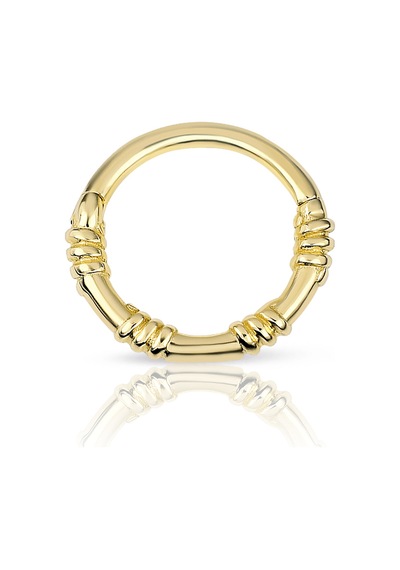 Taşsız Kıvrımlı Altın Helix Piercing