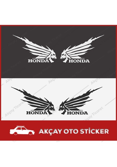 Honda Kurukafa Sticker Honda Sticker Oto Sticker