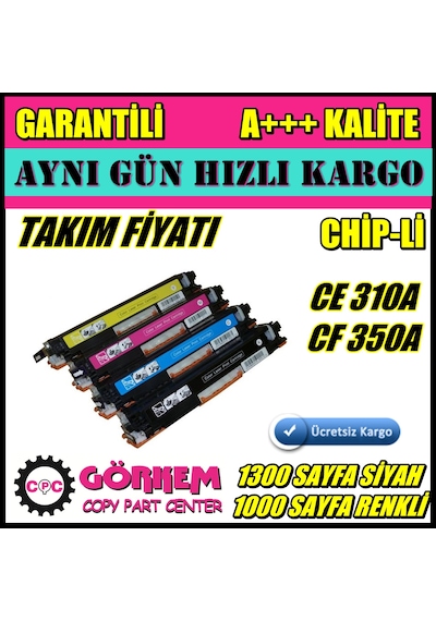 Hp 126A - Ce310A Uyumlu Toner Takım N11.21492