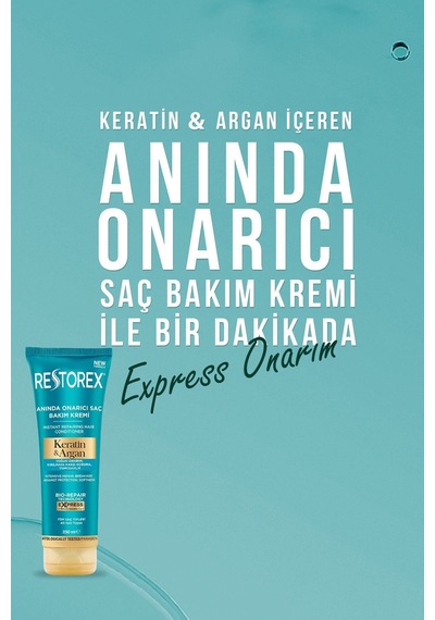 Keratin&argan Onarıcı Saç Bakım Kremi 2x250 Ml