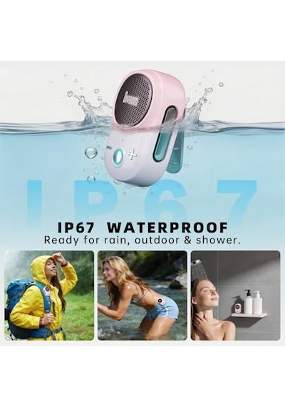 Divoom Itour-s Taşınabilir Mini Giyilebilir Bluetooth Hoparlör, Büyük Ses Ve Punchy Bas, Klipsli Tasarım, Ip67 Su Geçirmez Ve Toz Geçirmez, 10 Saat Çalma Süresi, Ev, Seyahat, Ofis Ve Dış Mekan İçin