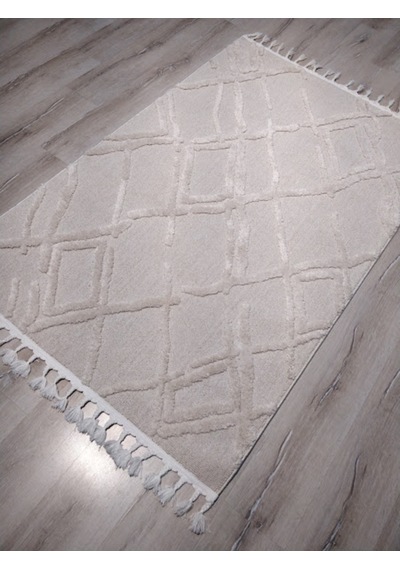 Eko Halı Terazzo Trz03 Beyaz Iskandinav Halı 120X180 Cm