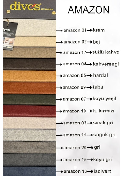 Amazon Serisi Premium Silinebilir Döşemelik Kumaş Koyu Yeşil