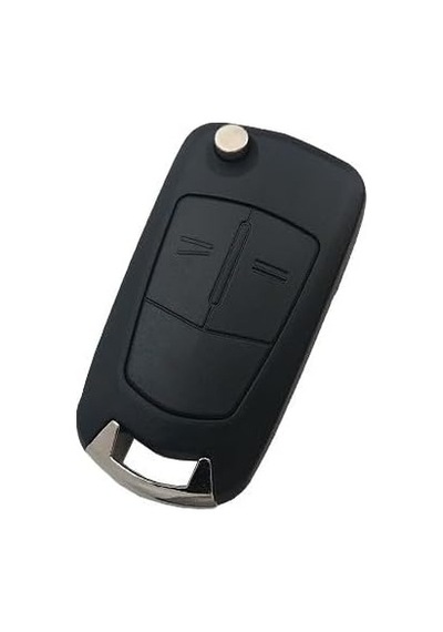 Autohan Keys Opel Astra H İçin 2 Butonlu Anahtar Kumanda Kabı, Siyah Plastik