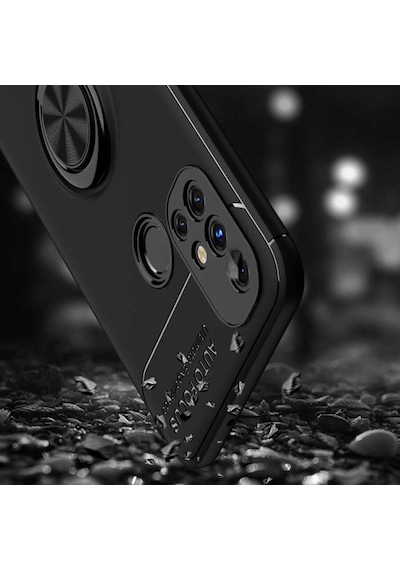 One Plus Nord N10 5G Kılıf Zore Ravel Yüzüklü Silikon Kılıf