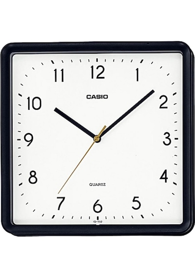Casıo Iq-152-1df Siyah Kare 24,5cm Duvar Saati Siyah