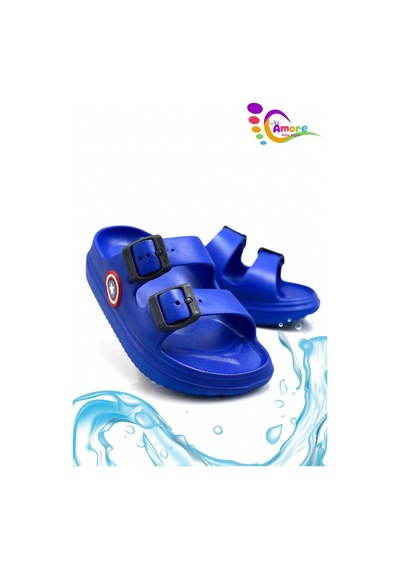 Sermoda Çift Toka Hafif Eva Yazlık Plaj Çocuk Terliği Havuz Terliği Lavabo Terliği K Saks Mavi Sermoda Çift Toka Hafif Eva Yazlık Plaj Çocuk Terliği Havuz Terliği Lavabo Terliği K Saks Mavi
