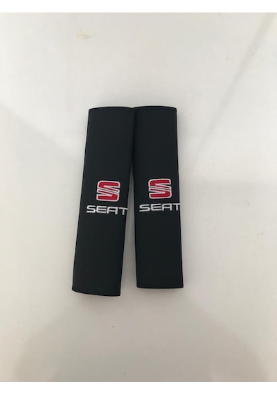 Seat Nakışlı Deri 1 Çift Boyun Yastık Ve 1 Çift Kemer Pedi (498365607)