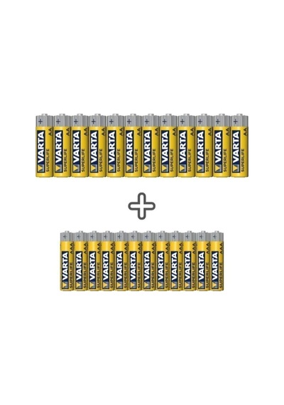 Varta Superlife 24'lü 12xAA + 12xAAA Özel Pil Paketi