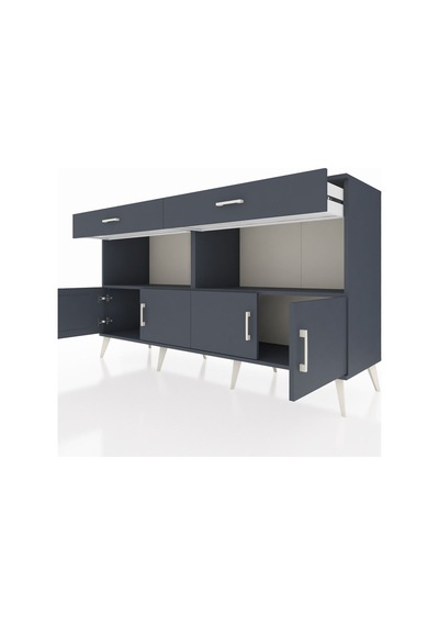 Hyperion Konsol 2 Raflı 2 Çekmeceli 4 Kapaklı 176x44x99 Antrasit-antrasit Antrasıt/antrasıt - Antrasıt Hyperion Konsol 2 Raflı 2 Çekmeceli 4 Kapaklı 176x44x99 Antrasit-antrasit Antrasıt/antrasıt - Antrasıt